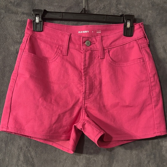 Old Navy Pants - Old Navy Women's High-rise WOW Vibrant Pink Jean Shorts